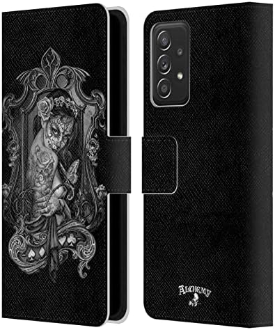 Glava Case Designs zvanično licencirani Alchemy Gothic Black Love grafička Umjetnost kožna knjiga novčanik poklopac kompatibilan sa