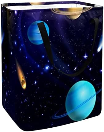 Space Galaxy Universe Planets Print sklopiva korpa za veš, 60L vodootporne korpe za veš kante za veš igračke skladište za spavaonicu u kupatilu