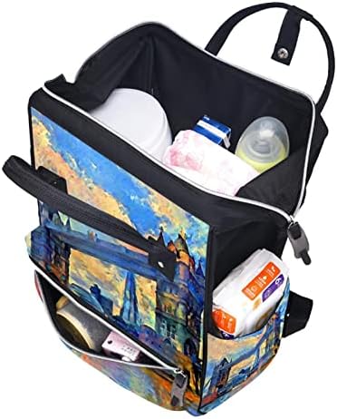 Sažetak umjetničke torbe za ruksak back kašika za prebacivanje od pelena Multi funkcija Veliki kapacitet Putna torba