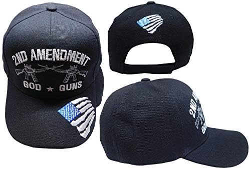 2. amandman God Guns SAD Patriotski mitraljezi Crni NRA vezeni podesivi šešir