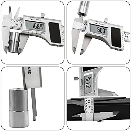 XWWDP solarna snaga vernier Digital Caliper 150mm 6 inčni karbonski vlakni kompozitni digitalni kaliper Mini Callipers reproduciraju