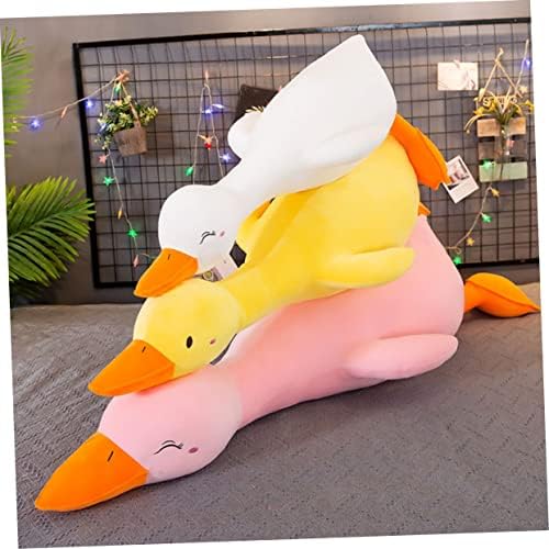 Toyvian 2pcs nacove Goose Down Jastuk za bebe Nacove Punjena životinja za bebe Punjena sova Krav guska Punjena životinja Smiješna patka igračka crtana patka patka jastuk za igranje plišano dijete dijete