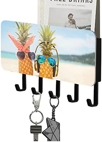 Ananas ključ držač za zid ukrasni ključ vješalica stalci sa 5 kuke uključuje pismo držač ključ Mail Organizator za zid Home Decor