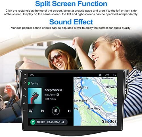 Android Auto Stereo za Toyota RAV4 2007 2008 2009 2010 2011 2012 ekran osetljiv na dodir 9 inčni multimedijalni plejer GPS navigacija