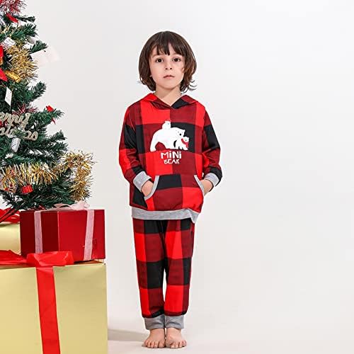 Porodična božićna obuća, Božićna porodica koja odgovara Pajuma koja odgovara porodičnoj ambalaži Podesi pidžami set za fam