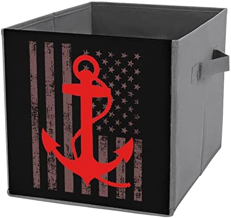 Američka akartikalna zastava Sidrna platna srušiva za skladištenje kocke Organizator kocke s ručkama za kućni uredski automobil