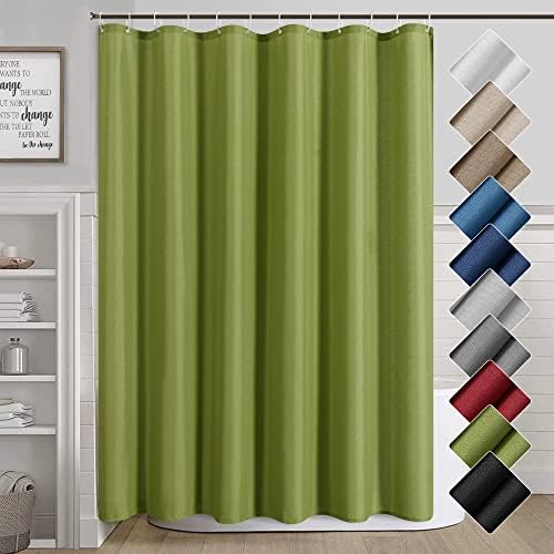 72 po 72 zelene zavjese za tuširanje teksturirane poliesterne tuš za zavjese za pranje hotela za zavjese za tuš kabine sa kukama za