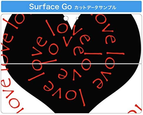 Igsticker naljepnica za Microsoft Površina Go / GO 2 Ultra tanke zaštitne naljepnice za tijelo 001555 Srčana ljubav