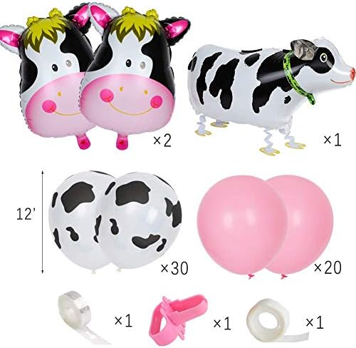 165 kom Cow Party Supplies Plate Balloon rođendanski ukrasi Set - Farm Party Dinnerware Cow plate Cups pribor za jelo salvete Baloni