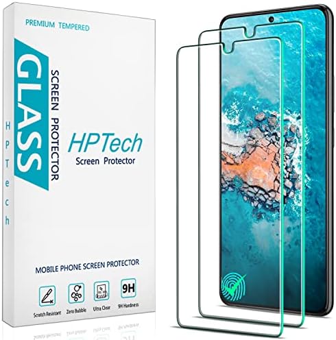 HPTech dizajniran za Samsung Galaxy S22 Plus 5G 6.6-inčni kaljeno staklo za zaštitu ekrana, podržava otključavanje otiskom prsta,