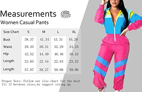 VoikerDr žene u boji blokira jedan komad odijelo postavljaju visoke strukske hlače s dugim rukavima s dugim rukavima prednje vjetrovitosti