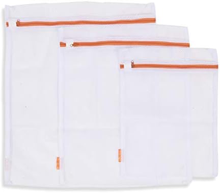 Vrhunski kvalitet prozračne mikro mrežaste tkanine donji veš delikatni grudnjak donji veš čarape torbe za pranje bijeli Set od 3