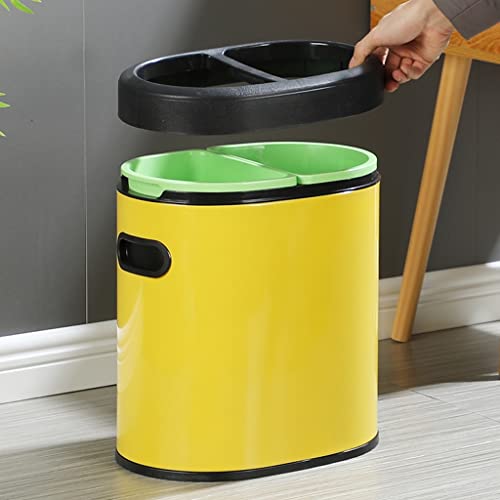 DITUDO kante za smeće kanta za smeće od nehrđajućeg čelika sortiranje kanta za smeće domaćinstvo suha i mokra kuhinjska korpa za otpad