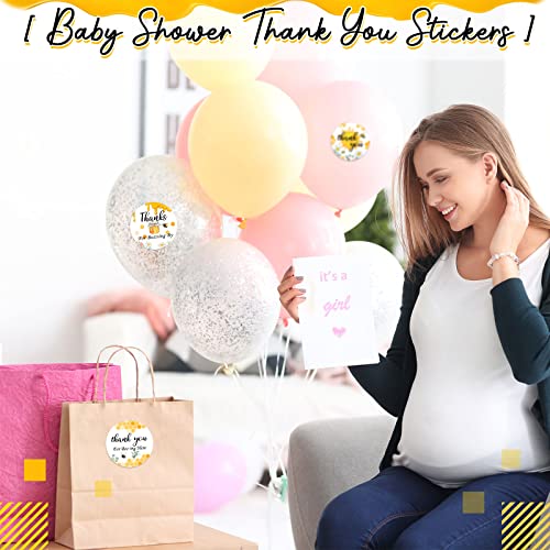 500 komada naljepnice za zahvalnice za bebe Baby Shower Bumble naljepnice za tegle Poklon kutija poklon kutija za rođendanski Baby