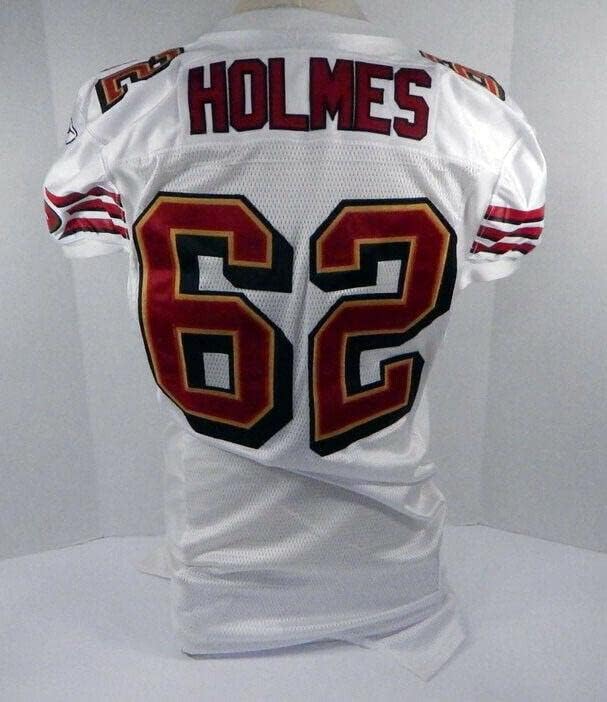 2007 San Francisco 49ers Louis Holmes 62 Igra Izdana bijeli dres DP06377 - Neincign NFL igra rabljeni dresovi