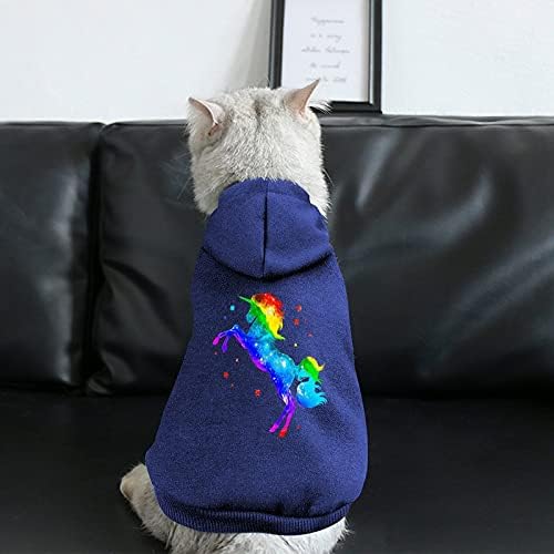 FunnyStar Rainbow Galaxy Jedinson Ispiši kućne ljubimce s kapuljačom za kućne ljubimce Duks pulover kućnog ljubimca odjeća slatka