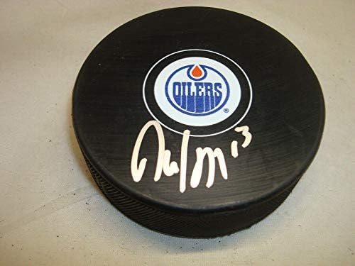 David Desharnais potpisao Edmonton Oilers Hockey Puck sa autogramom 1B-autogramom NHL Paks