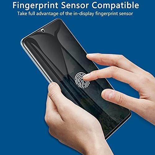 [2 Pakovanje] Galaxy S20 Zaštita ekrana za privatnost, Anti-špijunski fleksibilni film TPU zaštitnik ekrana za Galaxy S20 6.2 Inch 2020 [podrška ID otiska prsta] [potpuna pokrivenost ljepilom] [okvir za jednostavnu instalaciju]