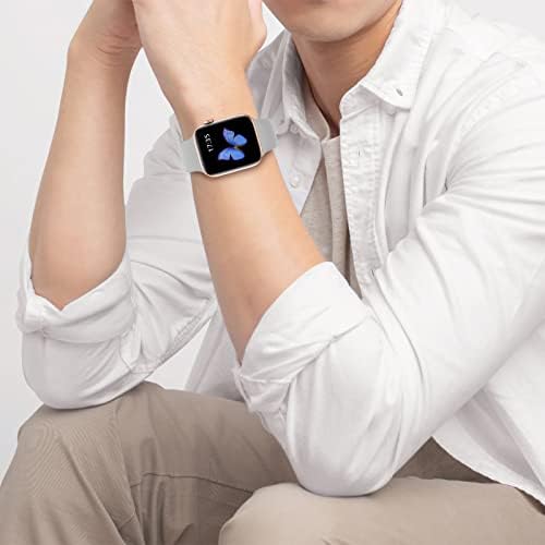 TDZXQQ kompatibilan sa Apple Watch serijom 3 38mm serije 5 40mm iwatch trake 38mm 40mm 41mm, mekani silikonski sportski remen kompatibilan
