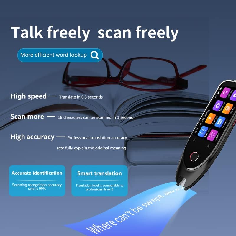 Scan reader Pen jezik prevodilac Smart Pen OCR rječnik skener u realnom vremenu prevođenje učenje & obrazovanje asistent sa LCD Touchscreen