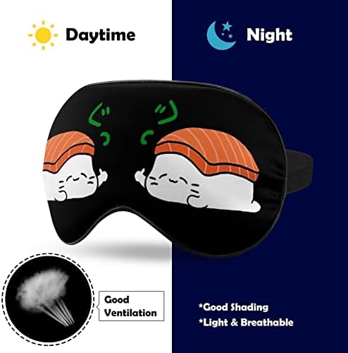 Nesushi Design Ispis maska ​​za oči lagano blokiranje maske za spavanje s podesivim kaišem za putni rad spavanja