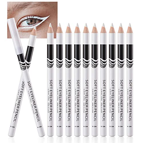 Bijele olovke za oči, 12kom profesionalni Highlighteri olovka za oči olovke za oči, bijela olovka za oči šminke olovke vodootporne