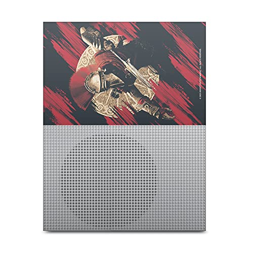 Dizajn kućišta za glavu zvanično licencirani Assassin's Creed Alexios sa kopljem Odyssey Artwork vinil naljepnica Gaming skin Case Cover kompatibilan sa Xbox One s konzolom i paketom kontrolera