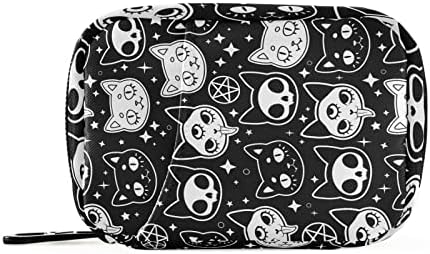 Aslsiy Magical Cat Skull Pill Case kutija za pilule 7 dnevna prenosiva torba za organizatore putnih pilula kompaktna medicinska torba