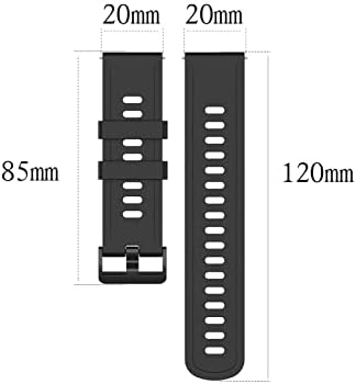 AXTI 22 20mm meka silikonska traka za 20mm 22mm univerzalnu zamjensku traku za sat