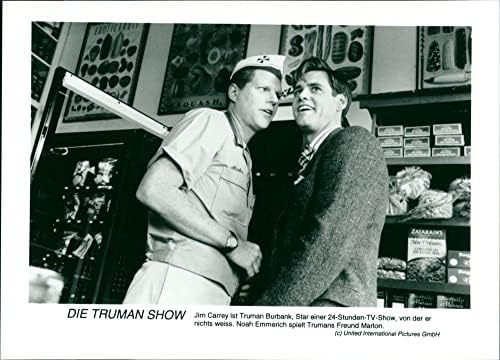 Jim Carrey, Noah Emmerich-The Truman Show - Vintage Press Photo 3426990