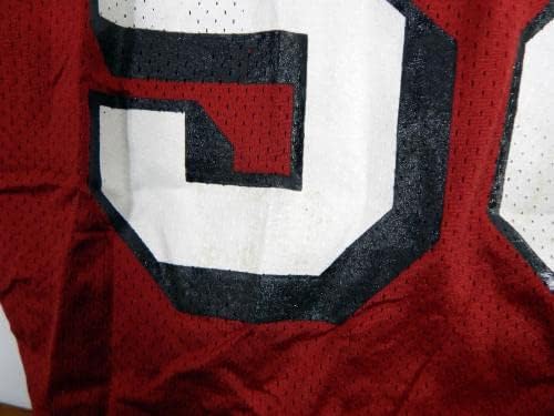 2002 San Francisco 49ers Frank Strong # 58 Igra Polovni dres Crvene prakse XL 50 - Neintred NFL igra rabljeni dresovi