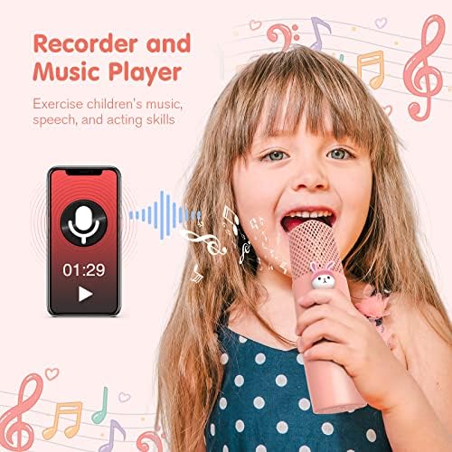 Ice-man mikrofon deca, mikrofon Bežični Bluetooth zvučnici igračke 4-15-godišnje devojke, Mašina za igračke Karaoke deca Karaoke mikrofon