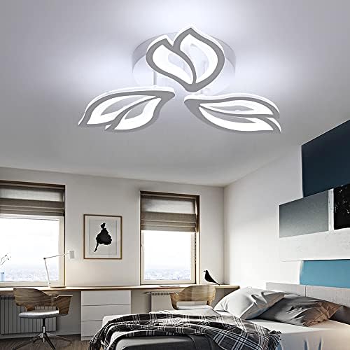Greelustr LED akrilna stropna svjetlost za kuhinju, moderni mini geometrijski listovni stropni luster za dnevnu sobu, LED Flush Mount Chanstelier Fordertures