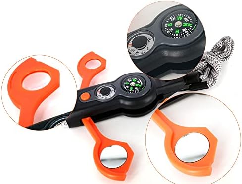 Splendorflying Hitni zvižduk sa sigurnosnim vrpcom Whistle Camping Hike Rescue signal Survival zvižduk