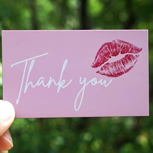 RXBC2011 Hvala vam za kupovinu kartice crvene usne Kiss sweet paket umetak za online poslovanje paket 100, roze