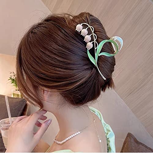 Kineski stil orchid uhvatite clip ženski elegantan potiljak kašika za kosu ljeto viši sense shark clip headdress