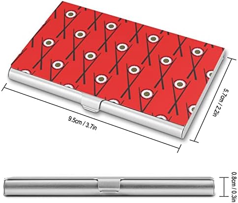 Sushi i štapići uzorak poslovne lične karte držači futrole Zaštitna kutija Organizator preklop za muškarce žene