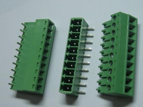 200 kom korak 3.81 mm Ugao 8way/pin Screw Terminal Block konektor w / Angle Pin zelena boja priključni tip Skywalking