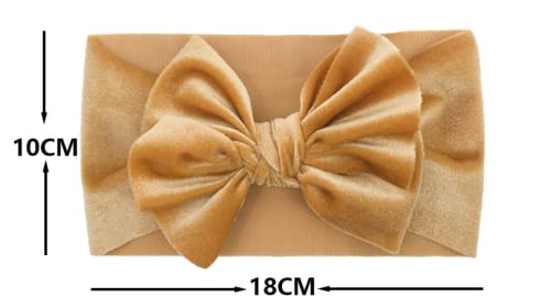 Kewl Fashion bebina Zlatna baršunasta traka za kosu dvoslojna Bowknot dječja traka za kosu