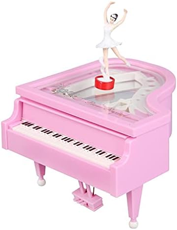 TFIIEXFL Romantični piano Model Music Box Ballerina Musical Boxes Kućni dekoracija Rođendan Vjenčani poklon (boja: crno-jojo's bizarre