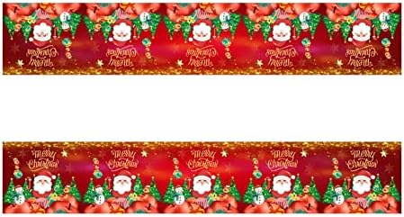 Elingsa Božić Party Dobavljači, 82kom Božićna zabava dekoracije sa stolnjak Banner ploče Kup salvete za unutarnji i vanjski