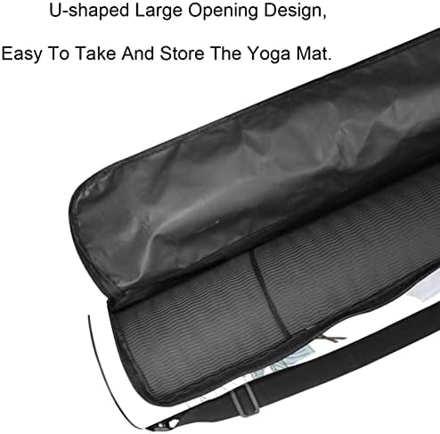 RATGDN Yoga Mat torba, Kineski stil dizalice Vježba Yoga Mat Carrier full-Zip Yoga Mat torba za nošenje sa podesivim remenom za žene i muškarce