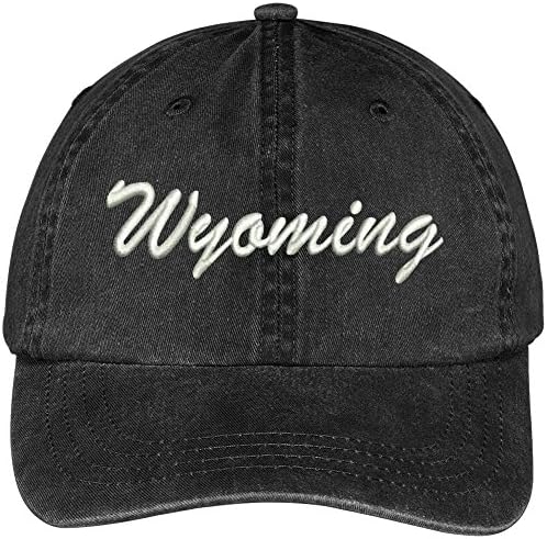 Trendy Prodavnica Odjeće Wyoming State Vezena Niskoprofilna Podesiva Pamučna Kapa