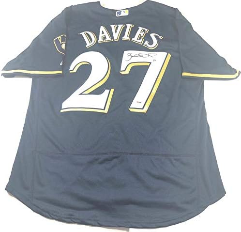 Zach Davies potpisan dres PSA / DNK Milwaukee Brewers autogramirani - autogramirani MLB dresovi