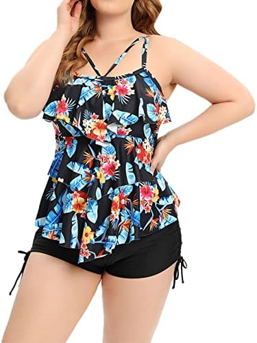 Plus veličine kupaćih odijela vrhovi ženskih kupaćih kostima kupaćim kupaćim kupaćim kostima u gornjem kupaćem kostimu PEPLUM Split