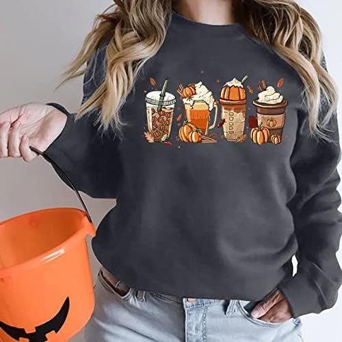 TEEN GIRL FESTIVAL Dan Dangelge Ležerne kapute Kanžeta dugih rukava s dugim rukavima Crewneck bundeva Sun Kawaii kaput MK