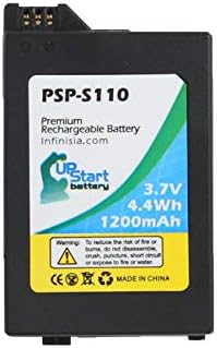 PSP-S110 Zamjena baterije za Sony PSP 3000, PSP 2000, PSP 3001, PSP 2001, PSP SIM, PSP 3004, PSP 3002, PSP lite video igre - kompatibilna sa Sony PSP-S110 baterijama 3.7V 1200mAh