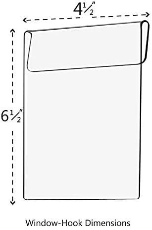 Držači za Marketing 6 Š x 9 H kuka za vanjski prozor vozila prozirni vertikalni držač brošure sa priloženim držačem za posjetnice