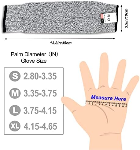 1 par štitnika za ruke otpornih na rez + 1 par rukavica otpornih na sečenje, zaštitne elastične rukavice i rukavi nivoa 5 Set za muškarce