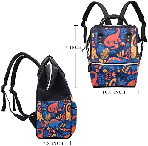 Ručno izvučeno dinosaur uzorak laptop ruksak školska torba, mame torba pelena torba muti-funkcija putni ruksak